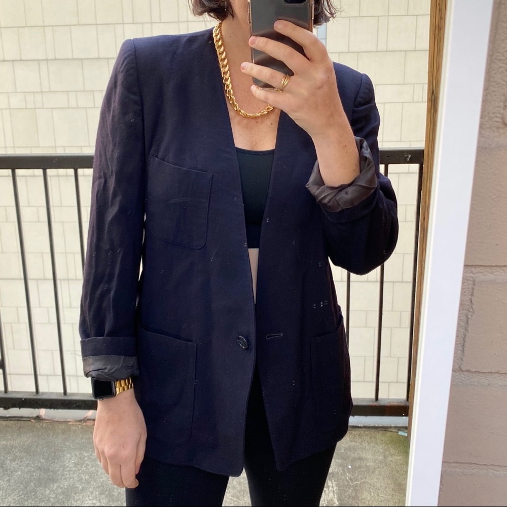 VTG Union made in the USA 100% Wool Blazer XS-L - Picture 6 of 6